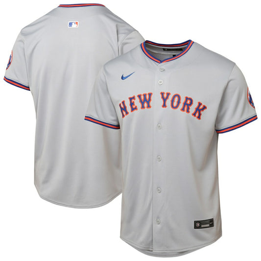 New York Mets Youth Road Limited Jersey - Gray | MLB Jerseys