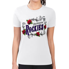 Colorado Rockies G-III 4Her by Carl Banks Women's Super-Slim Fit Lightweight Retro Roses T-Shirt discount