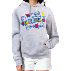 Seattle Mariners G-III 4Her by Carl Banks Women's Retro Roses Fleece Pullover Hoodie Online