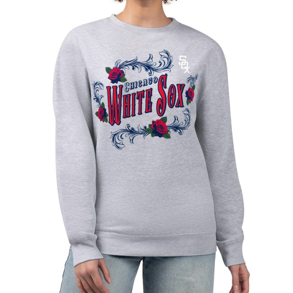 Chicago White Sox G-III 4Her by Carl Banks Women's Retro Roses Fleece Pullover Sweatshirt for sale