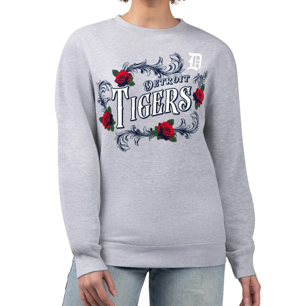Detroit Tigers G-III 4Her by Carl Banks Women's Retro Roses Fleece Pullover Sweatshirt Near Me