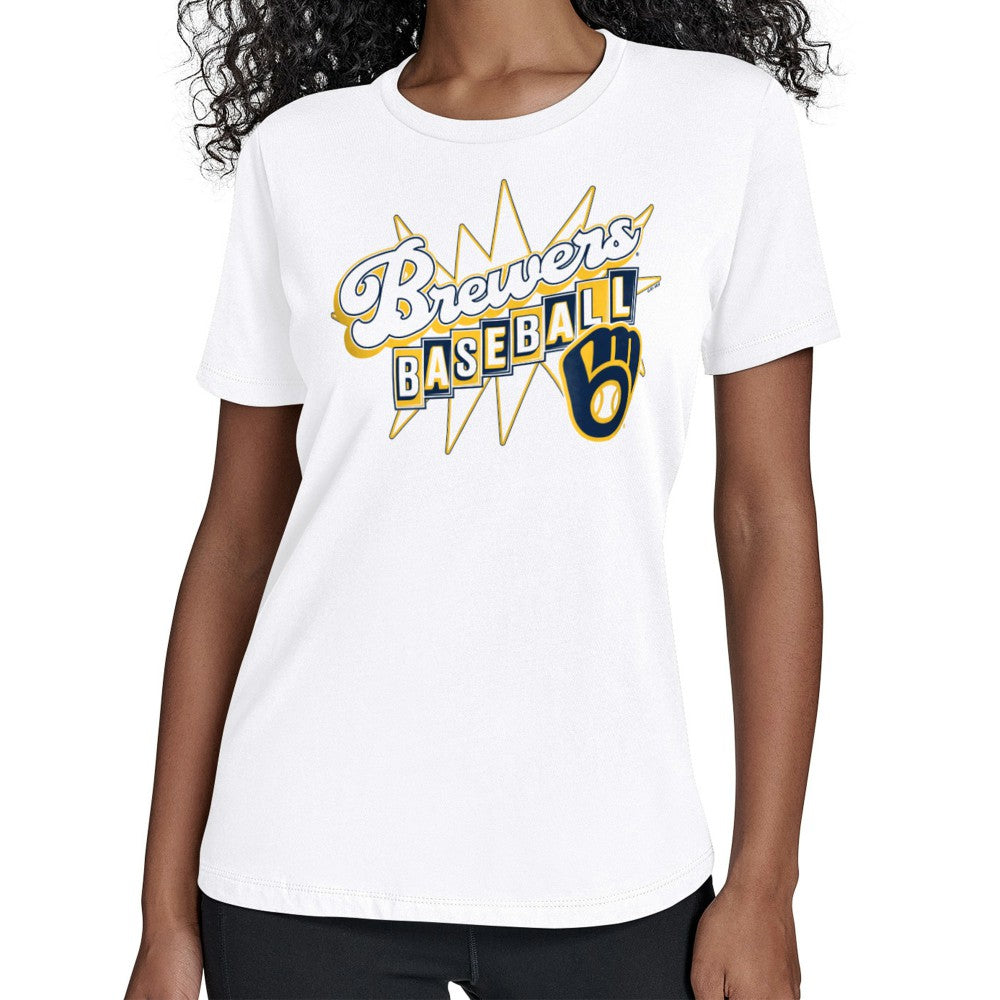 Milwaukee Brewers Starter Women's Drive-In T-Shirt for sale