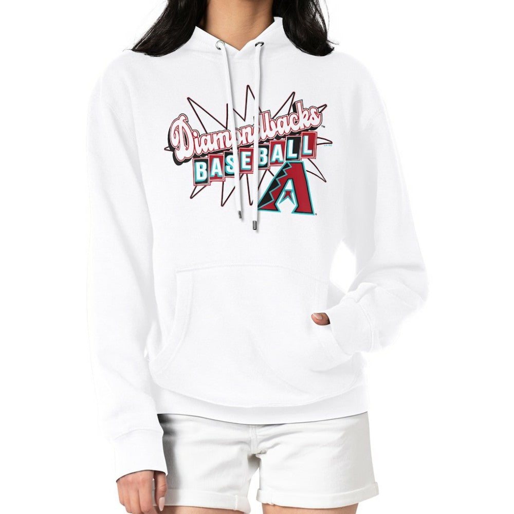 Arizona Diamondbacks Starter Women's Drive-In Pullover Hoodie Clearance