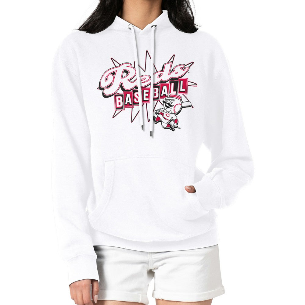 Cincinnati Reds Starter Women's Drive-In Pullover Hoodie Sale