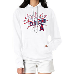 Los Angeles Angels Starter Women's Drive-In Pullover Hoodie Online