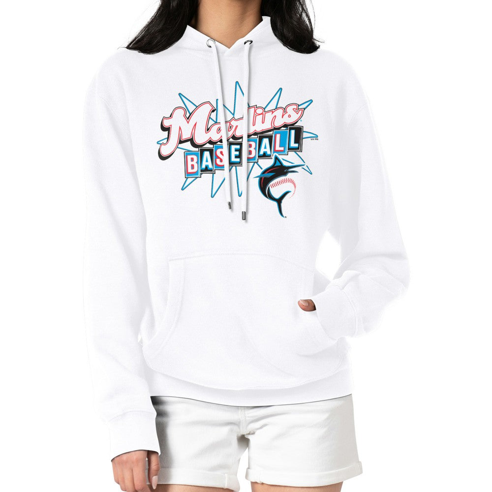 Miami Marlins Starter Women's Drive-In Pullover Hoodie for sale