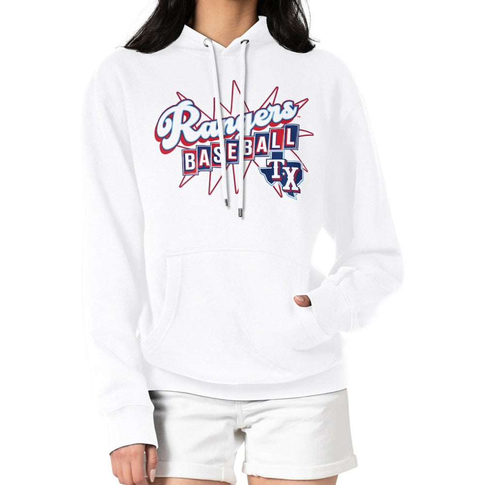 Texas Rangers Starter Women's Drive-In Pullover Hoodie Lifestyle