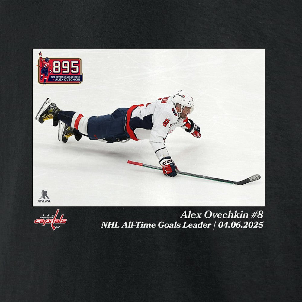Alexander Ovechkin Washington Capitals NHL All-Time Goals Leader T-Shirt Black