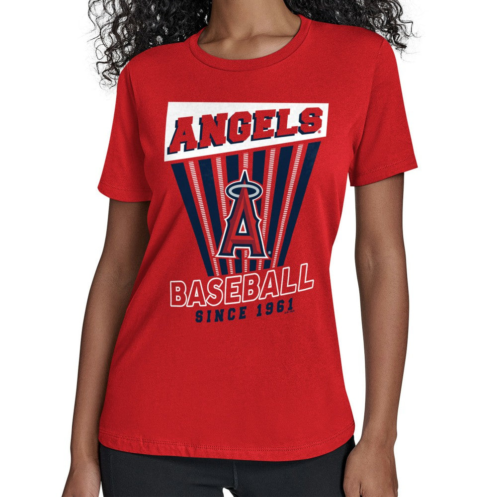 Los Angeles Angels Starter Women's Poster Print T-Shirt On Sale