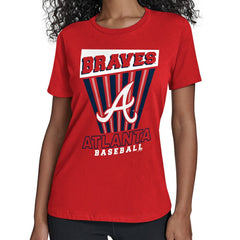Atlanta Braves Starter Women's Poster Print T-Shirt Clearance