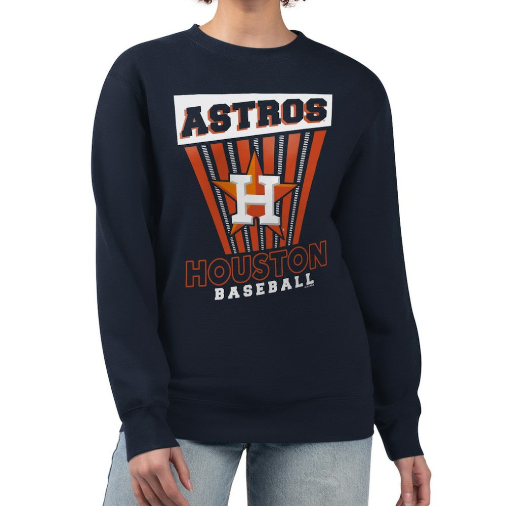 Houston Astros Starter Women's Poster Print Pullover Sweatshirt Lifestyle