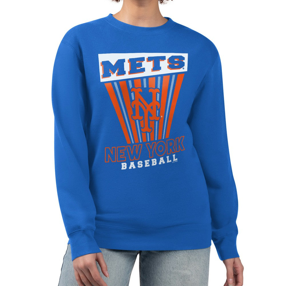 New York Mets Starter Women's Poster Print Pullover Sweatshirt Online