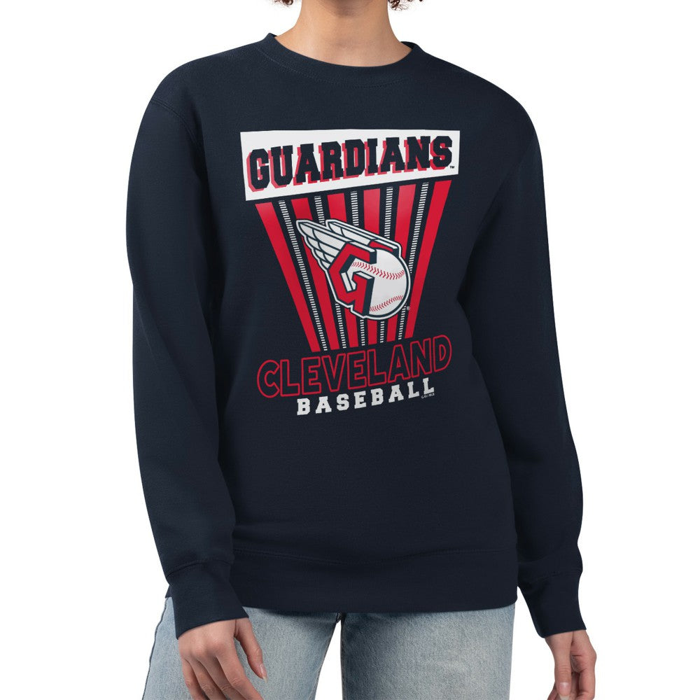 Cleveland Guardians Starter Women's Poster Print Pullover Sweatshirt discount
