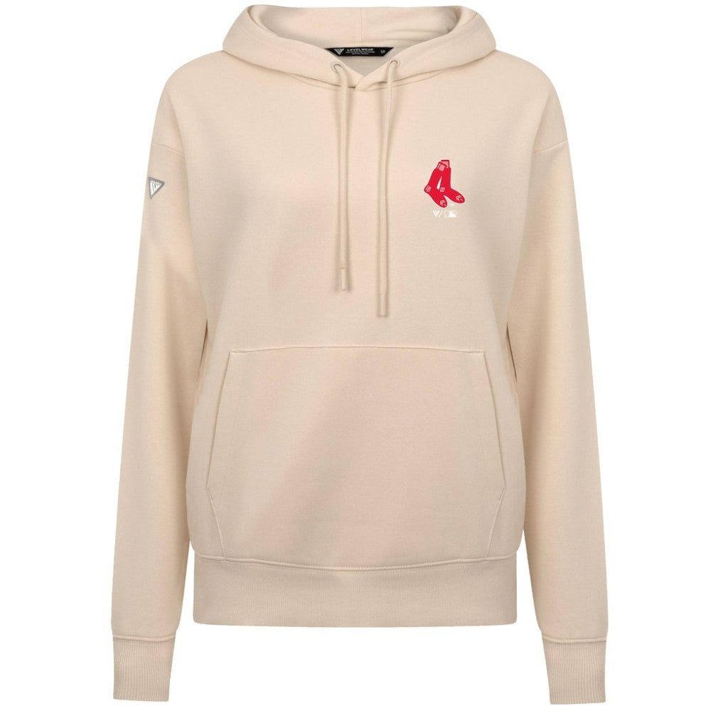 Boston Red Sox Levelwear Women's Cooperstown Collection Adorn Core Logo Pullover Hoodie Sale