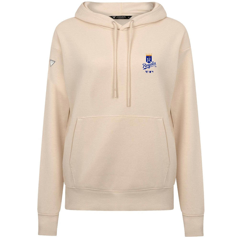 Kansas City Royals Levelwear Women's Cooperstown Collection Adorn Core Logo Pullover Hoodie On Sale