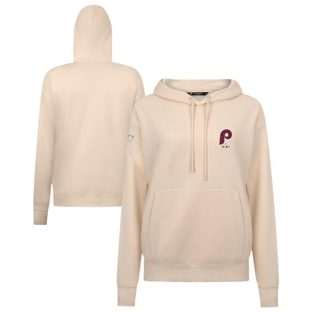Philadelphia Phillies Levelwear Women's Cooperstown Collection Adorn Core Logo Pullover Hoodie Clearance