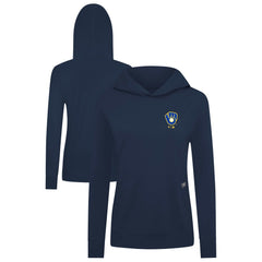 Milwaukee Brewers Levelwear Women's Cooperstown Collection Relay Core Logo Pullover Hoodie for sale