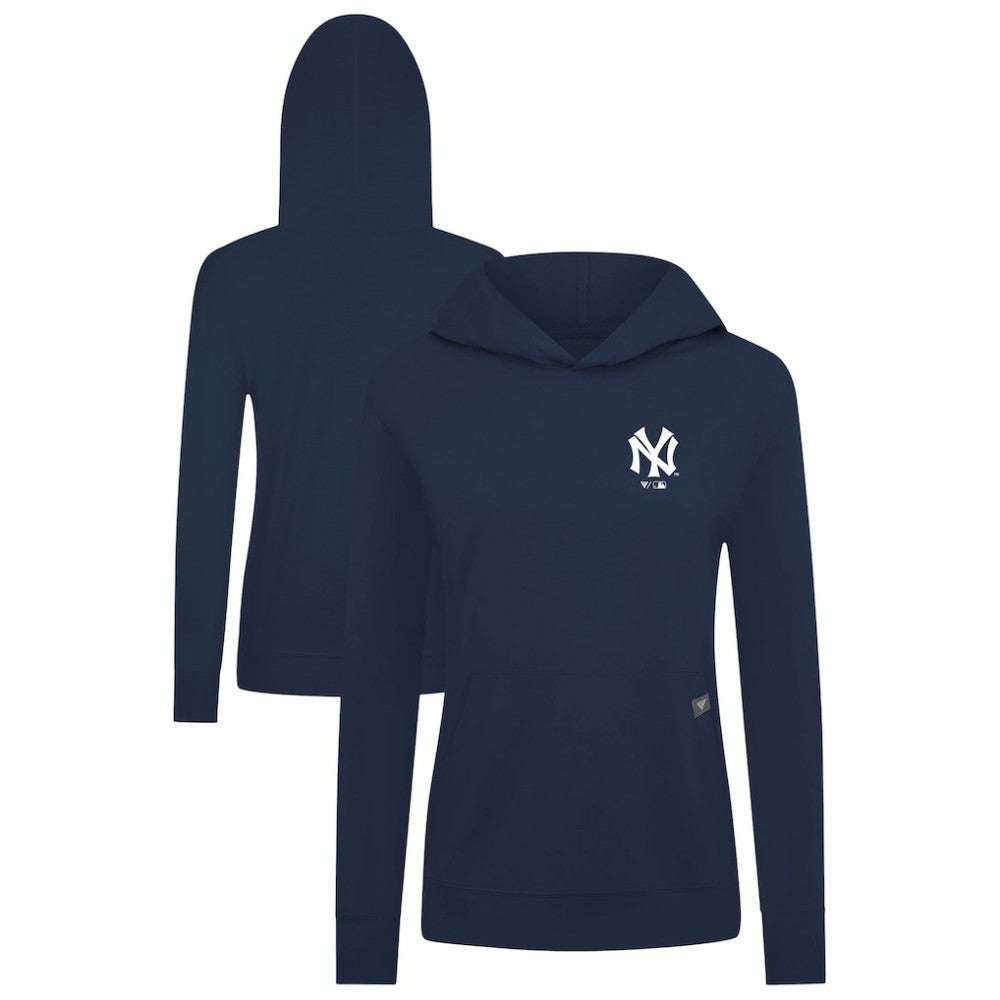 New York Yankees Levelwear Women's Cooperstown Collection Relay Core Logo Pullover Hoodie Sale