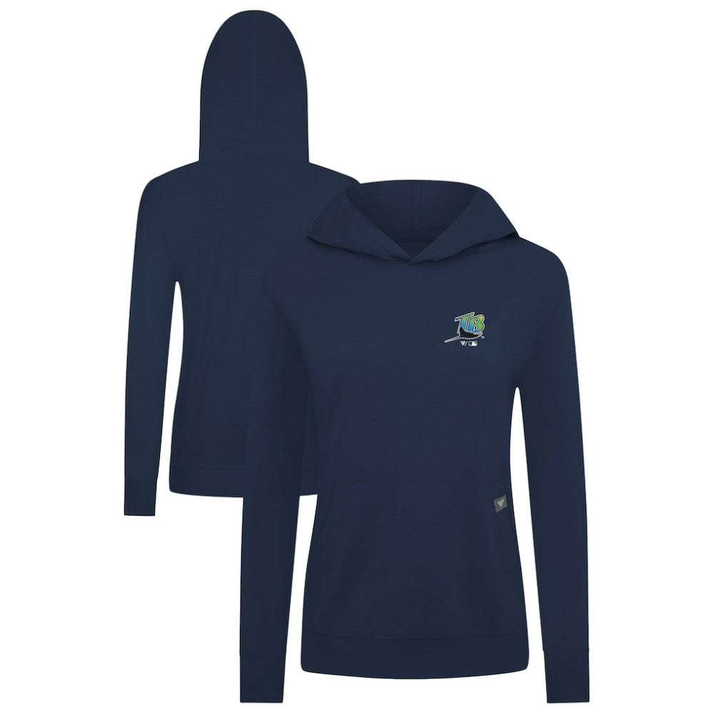 Tampa Bay Rays Levelwear Women's Cooperstown Collection Relay Core Logo Pullover Hoodie Clearance
