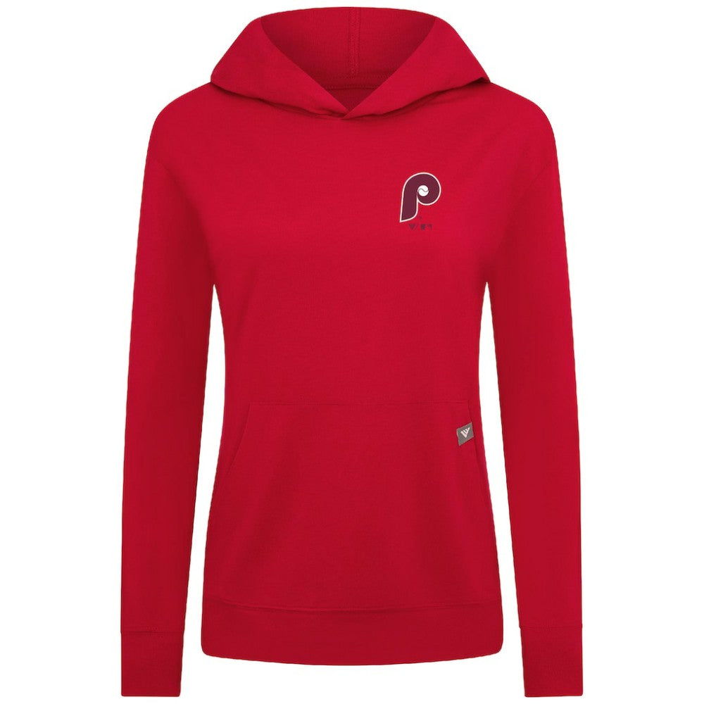Philadelphia Phillies Levelwear Women's Cooperstown Collection Relay Core Logo Pullover Hoodie for sale