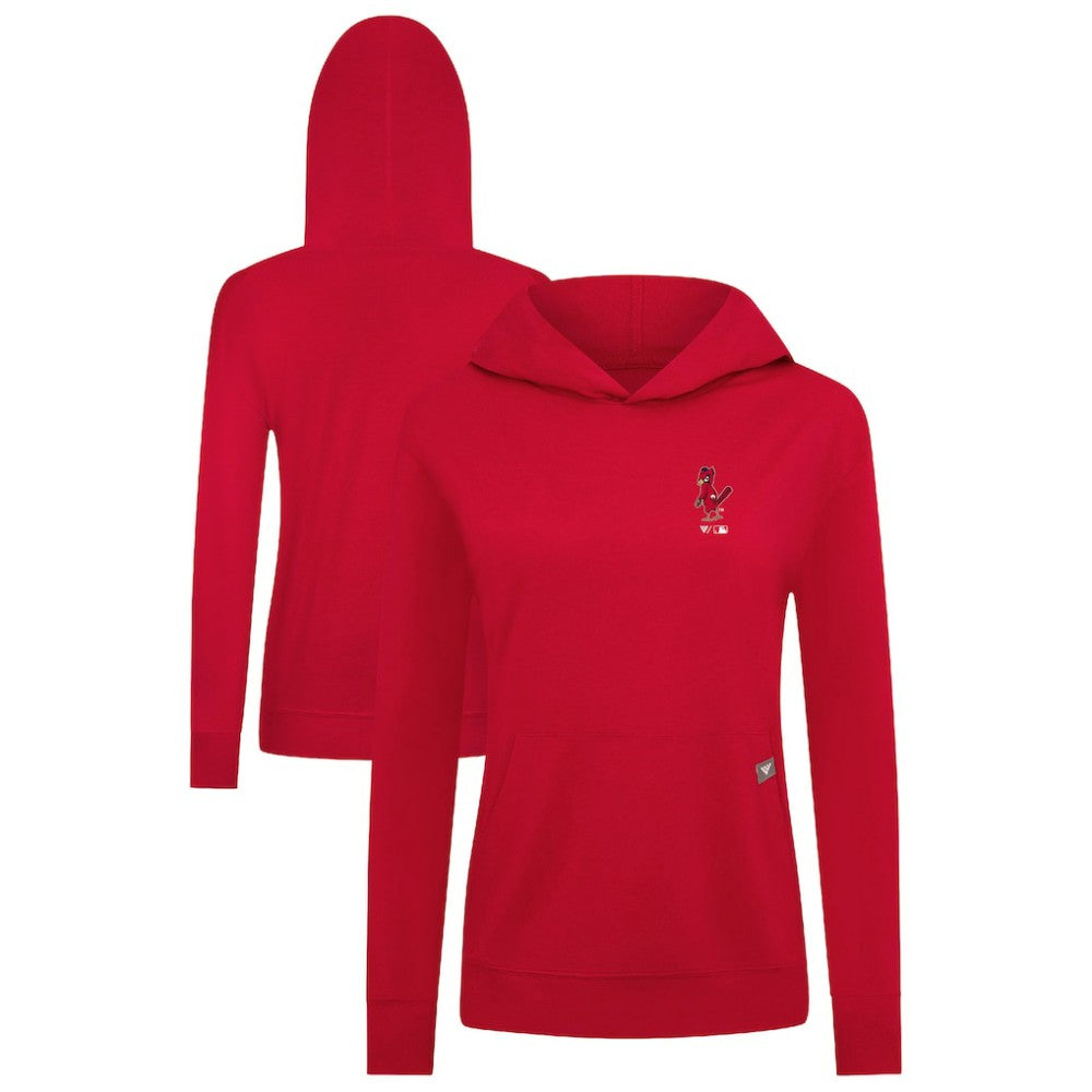 St. Louis Cardinals Levelwear Women's Cooperstown Collection Relay Core Logo Pullover Hoodie Clearance