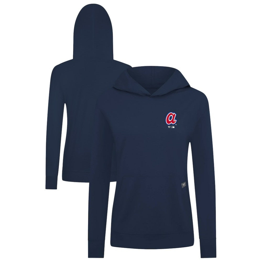 Atlanta Braves Levelwear Women's Cooperstown Collection Relay Core Logo Pullover Hoodie Online