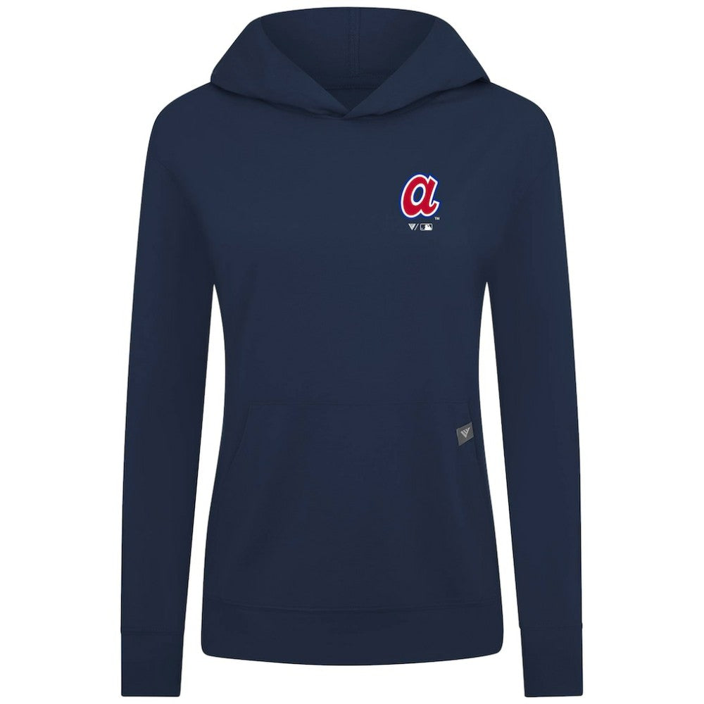 Atlanta Braves Levelwear Women's Cooperstown Collection Relay Core Logo Pullover Hoodie Online