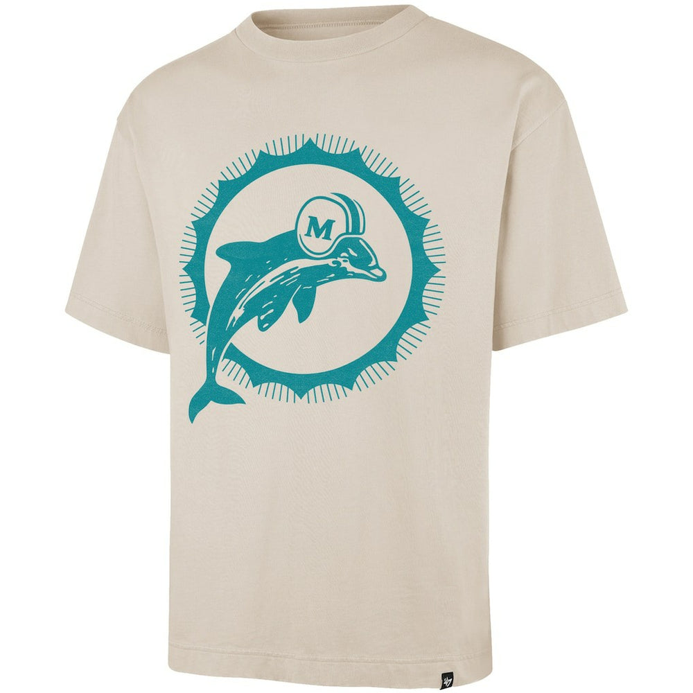 Miami Dolphins '47 Bouldering Imprint Ravine Foundation Throwback T-Shirt Tan - 47 brand