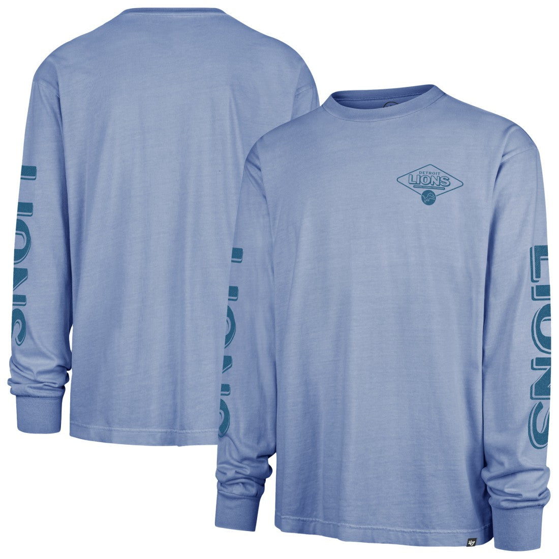 Detroit Lions '47 Cairn Ravine Foundation Long Sleeve T-Shirt Blue - 47 brand