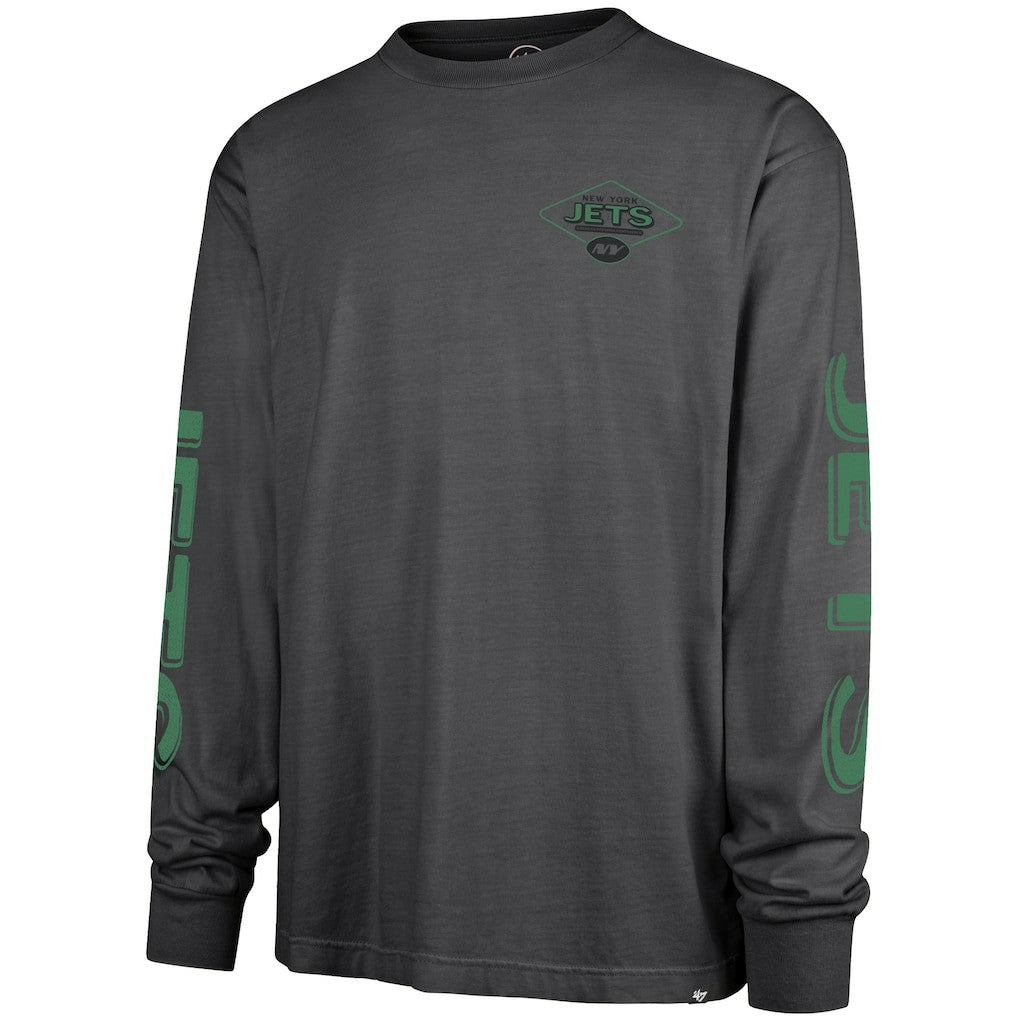 New York Jets '47 Cairn Ravine Foundation Long Sleeve T-Shirt Charcoal - 47 brand