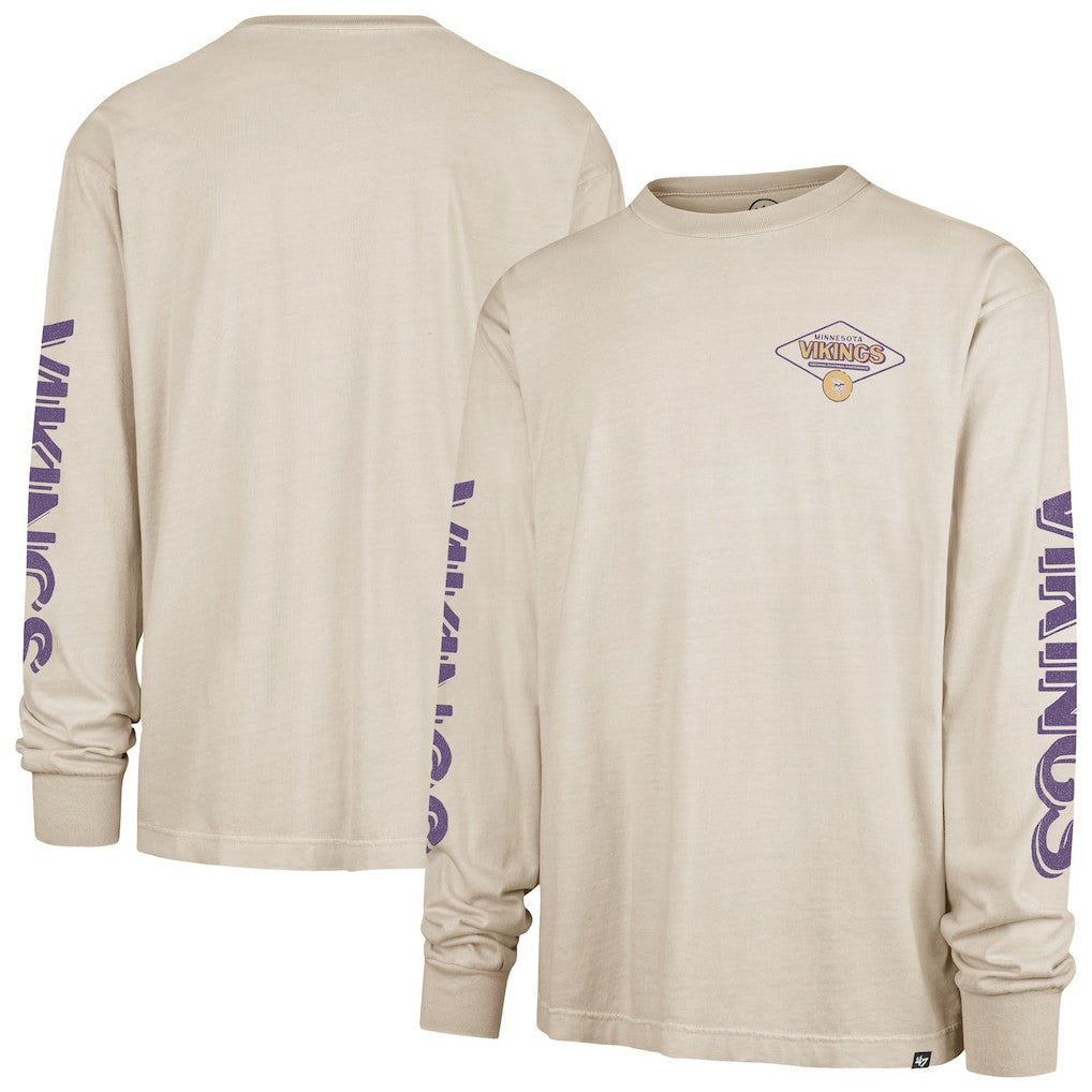 Minnesota Vikings '47 Cairn Ravine Foundation Long Sleeve T-Shirt Tan - 47 brand