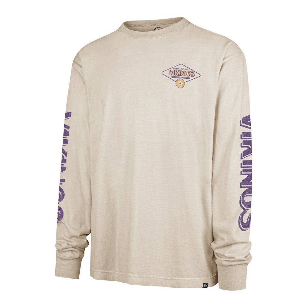 Minnesota Vikings '47 Cairn Ravine Foundation Long Sleeve T-Shirt Tan - 47 brand