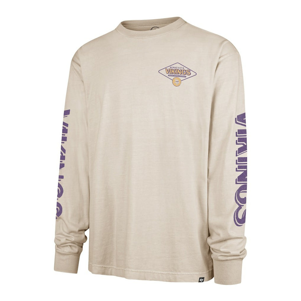 Minnesota Vikings '47 Cairn Ravine Foundation Long Sleeve T-Shirt Tan - 47 brand