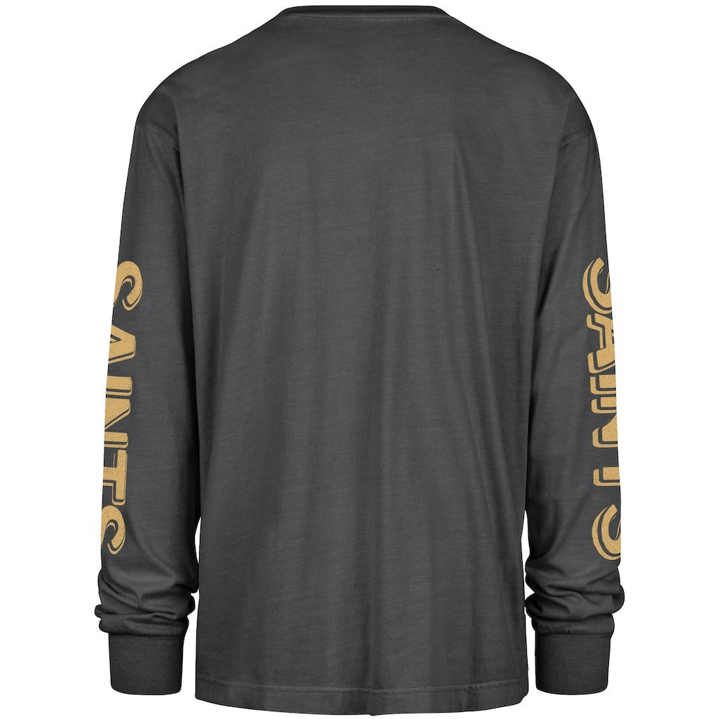 New Orleans Saints '47 Cairn Ravine Foundation Long Sleeve T-Shirt Black - 47 brand