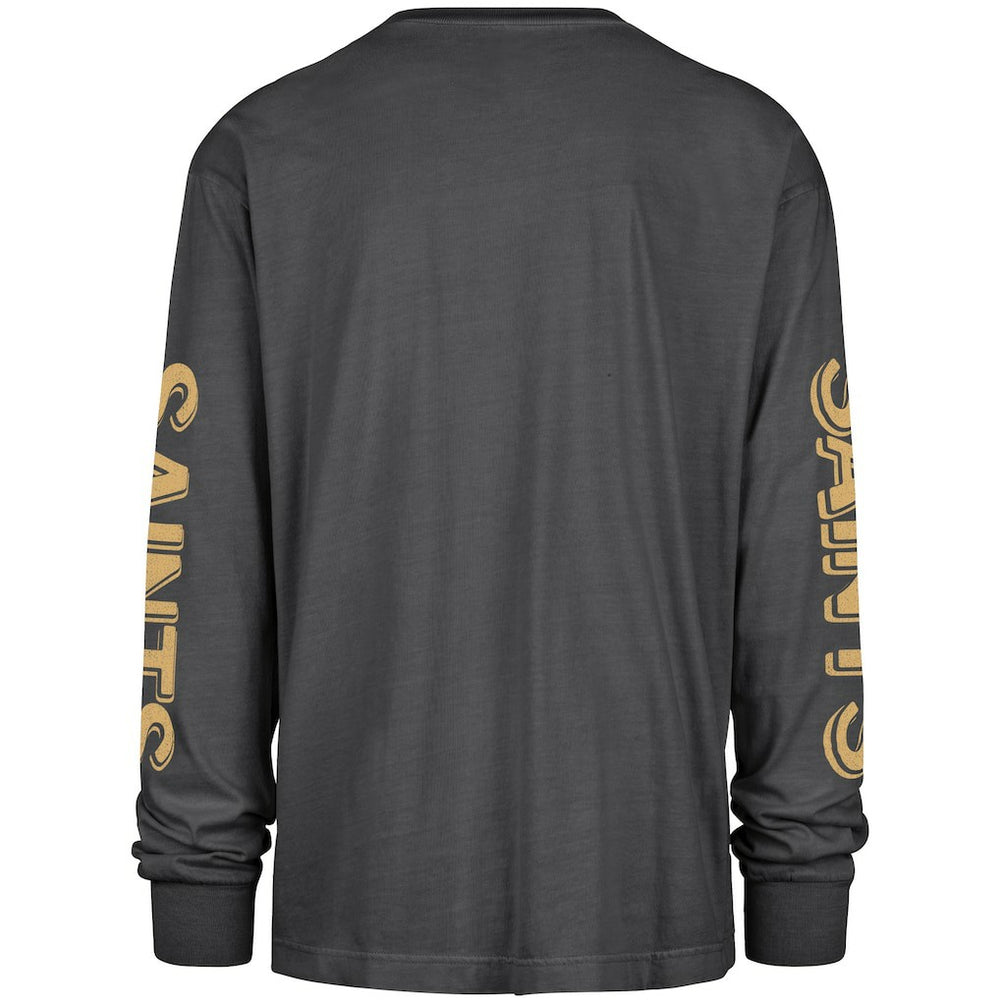New Orleans Saints '47 Cairn Ravine Foundation Long Sleeve T-Shirt Black - 47 brand