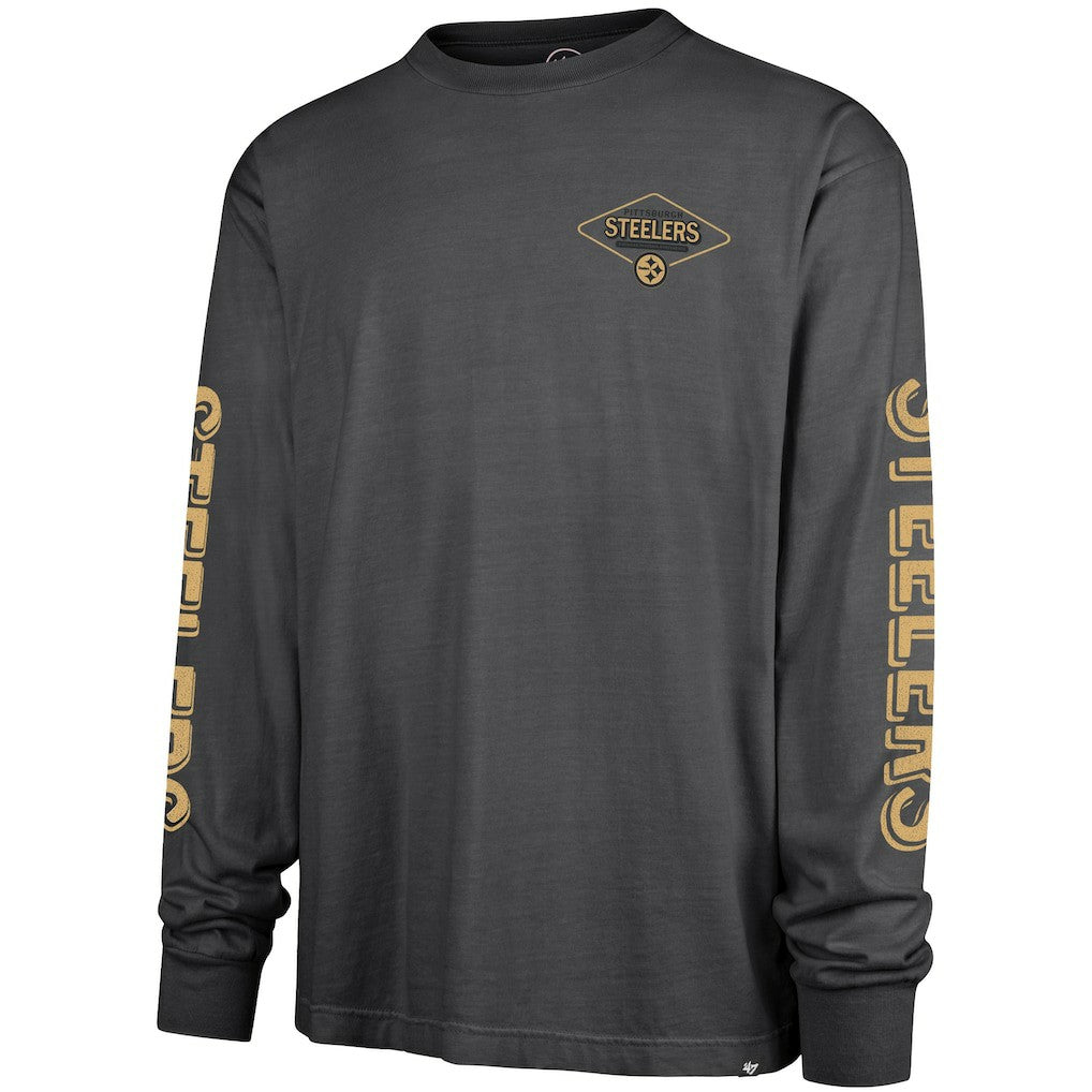 Pittsburgh Steelers '47 Cairn Ravine Foundation Long Sleeve T-Shirt Black - 47 brand