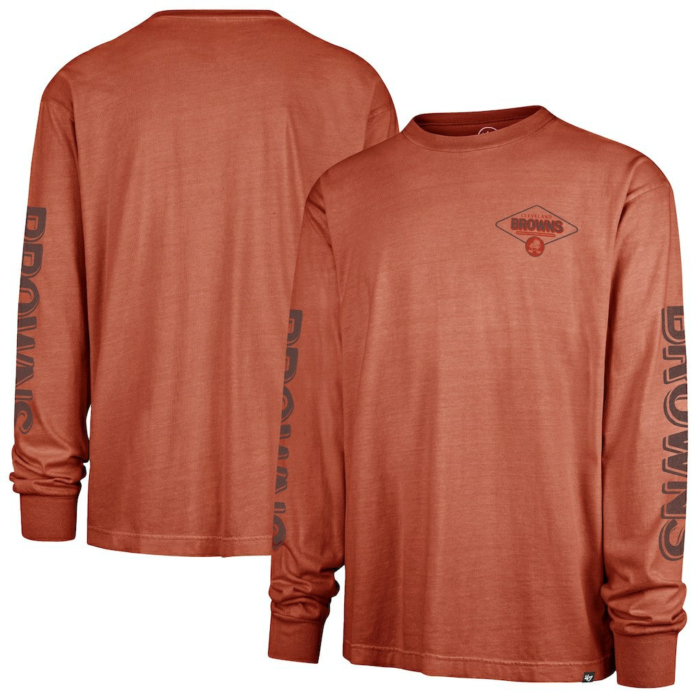 Cleveland Browns '47 Cairn Ravine Foundation Throwback Long Sleeve T-Shirt Orange - 47 brand
