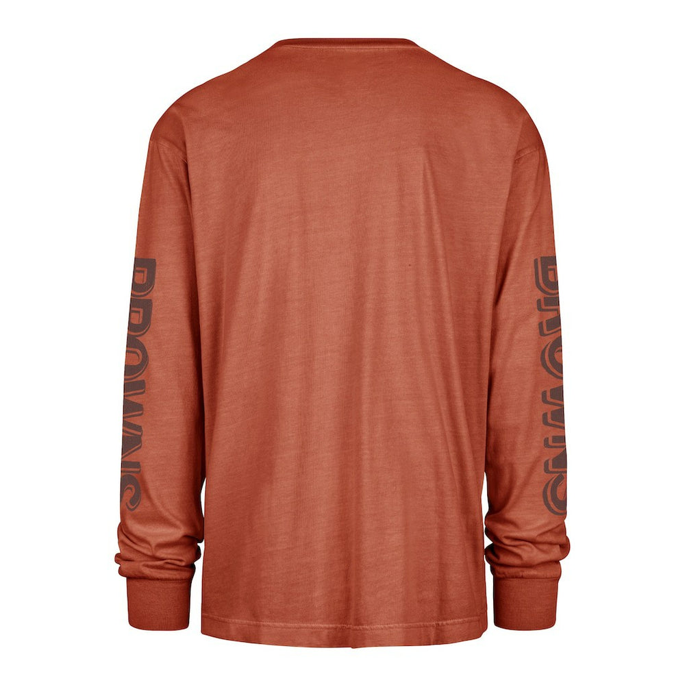 Cleveland Browns '47 Cairn Ravine Foundation Throwback Long Sleeve T-Shirt Orange - 47 brand