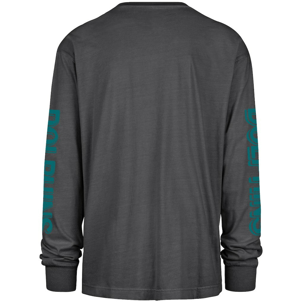 Miami Dolphins '47 Cairn Ravine Foundation Throwback Long Sleeve T-Shirt Black - 47 brand