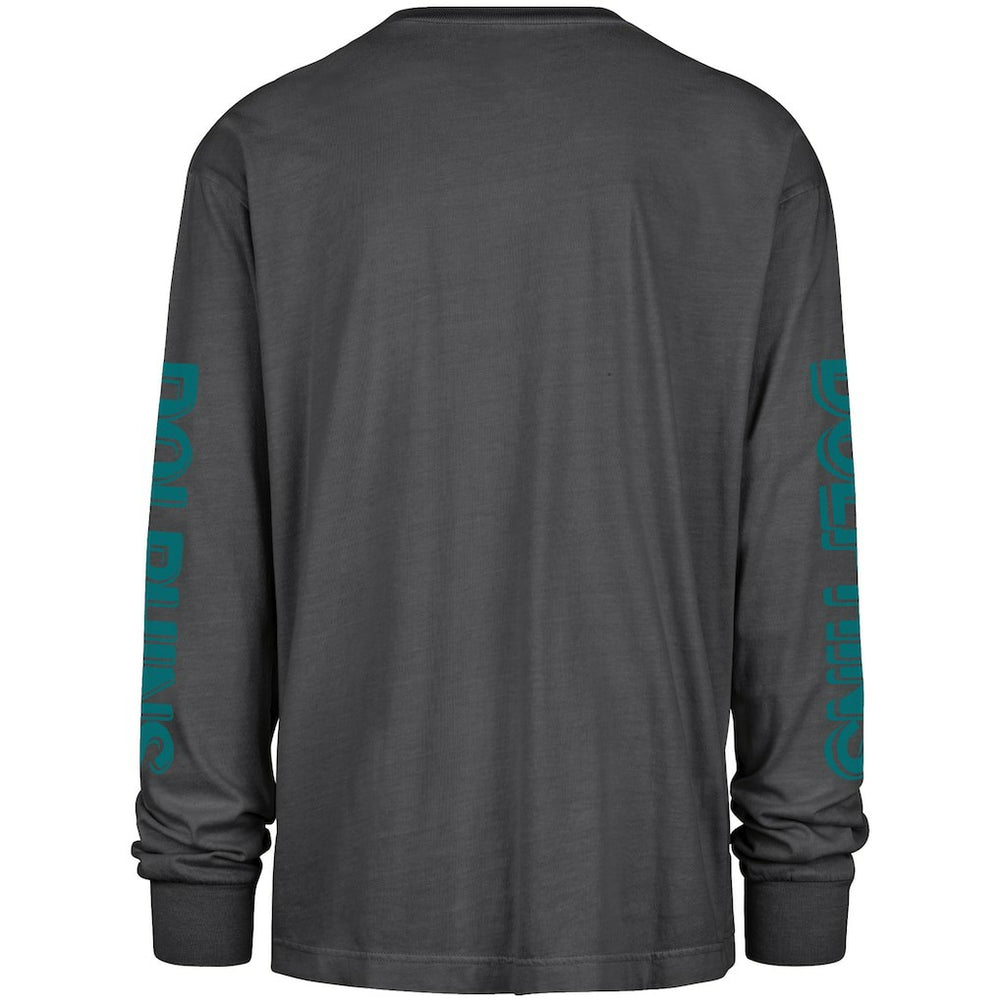 Miami Dolphins '47 Cairn Ravine Foundation Throwback Long Sleeve T-Shirt Black - 47 brand