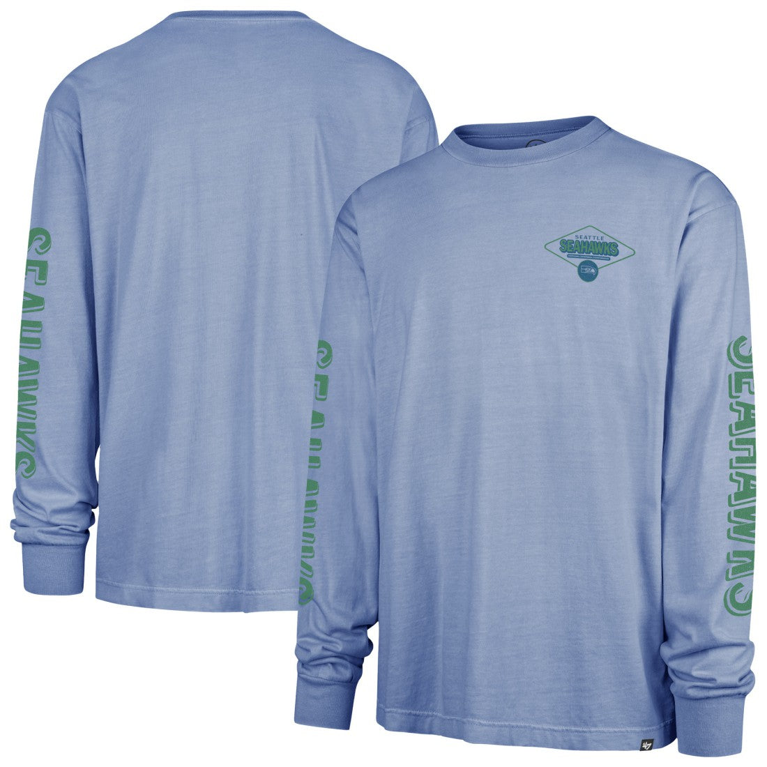Seattle Seahawks '47 Cairn Ravine Foundation Throwback Long Sleeve T-Shirt Blue - 47 brand