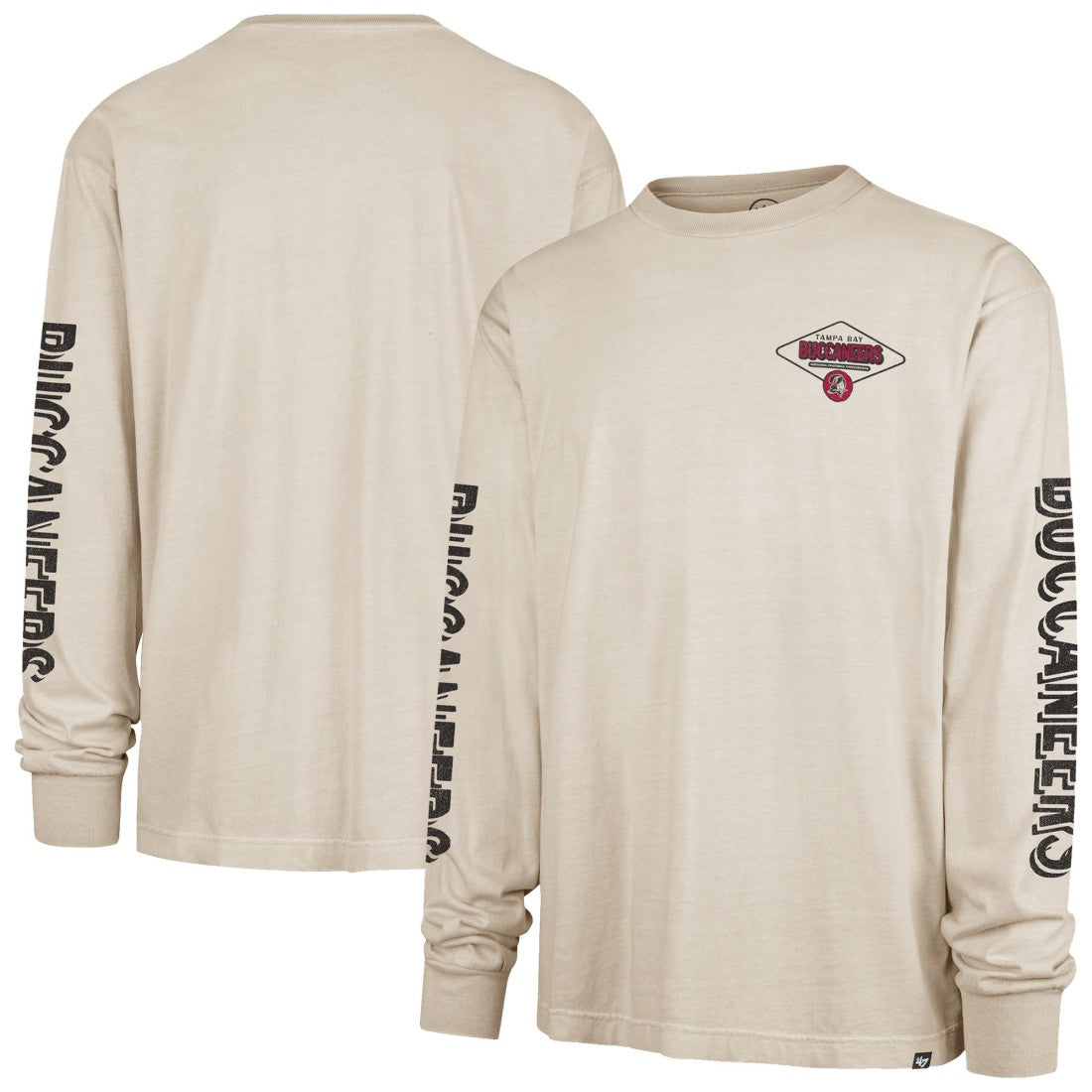 Tampa Bay Buccaneers '47 Cairn Ravine Foundation Throwback Long Sleeve T-Shirt Tan - 47 brand