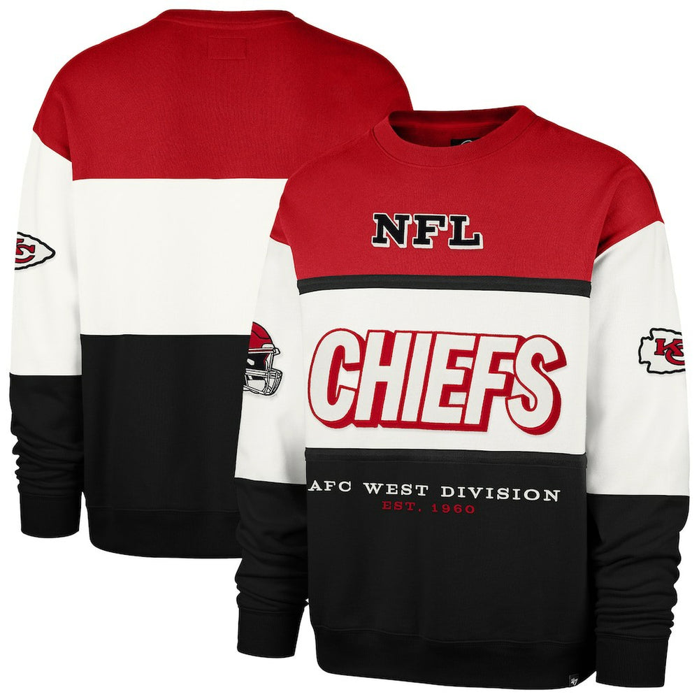 Kansas City Chiefs '47 Breeze Maximalist Sweatshirt Red/Black - 47 brand