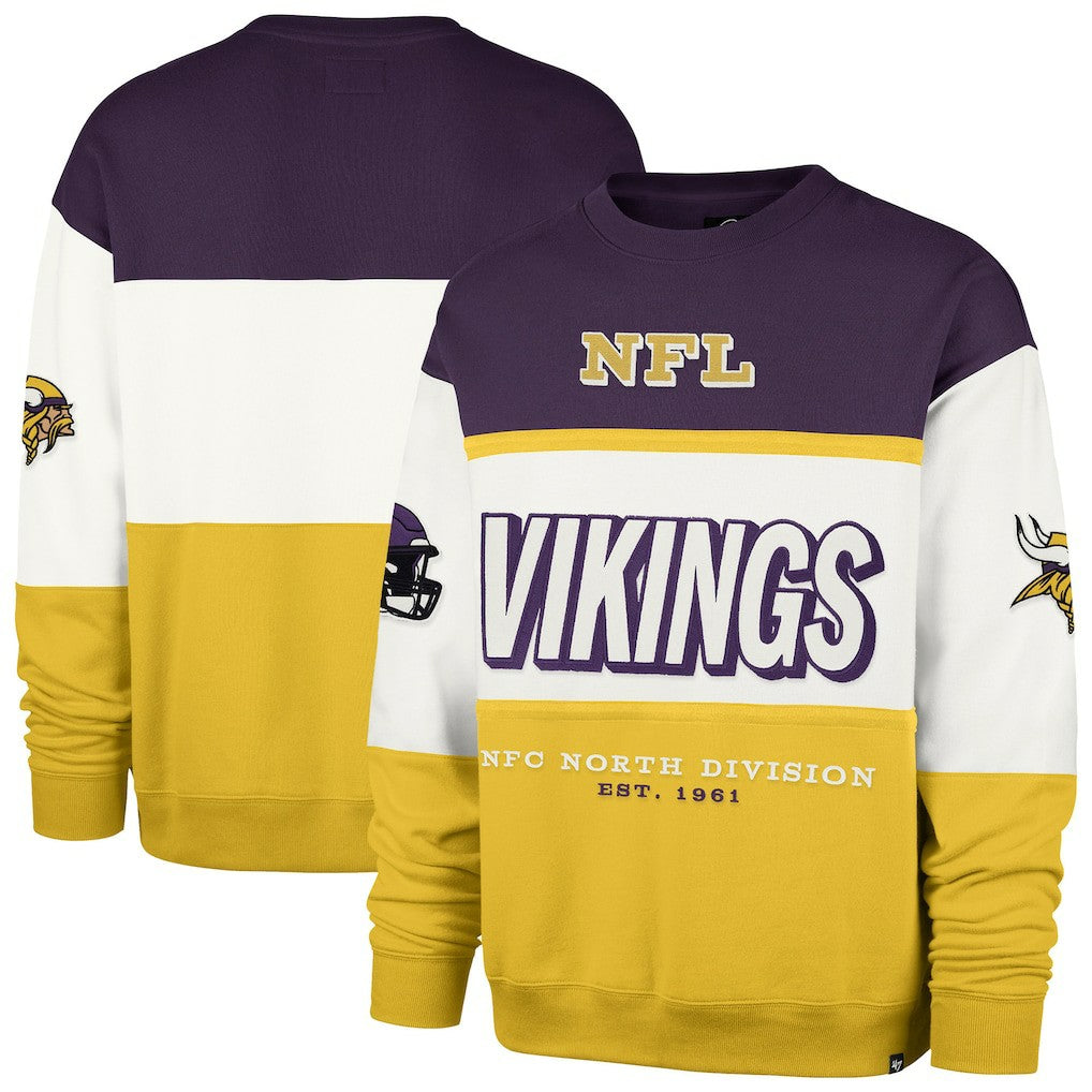Minnesota Vikings '47 Breeze Maximalist Sweatshirt Purple/Gold - 47 brand