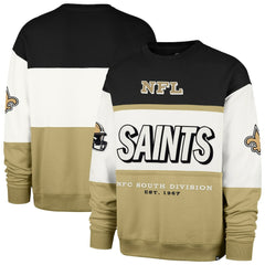New Orleans Saints '47 Breeze Maximalist Sweatshirt Black/Gold - 47 brand