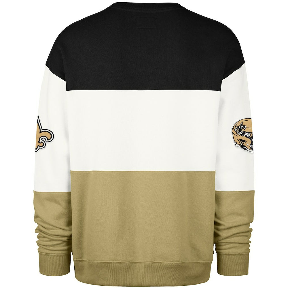 New Orleans Saints '47 Breeze Maximalist Sweatshirt Black/Gold - 47 brand