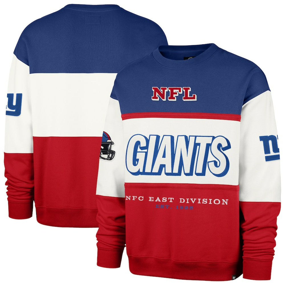 New York Giants '47 Breeze Maximalist Sweatshirt Royal/Red - 47 brand