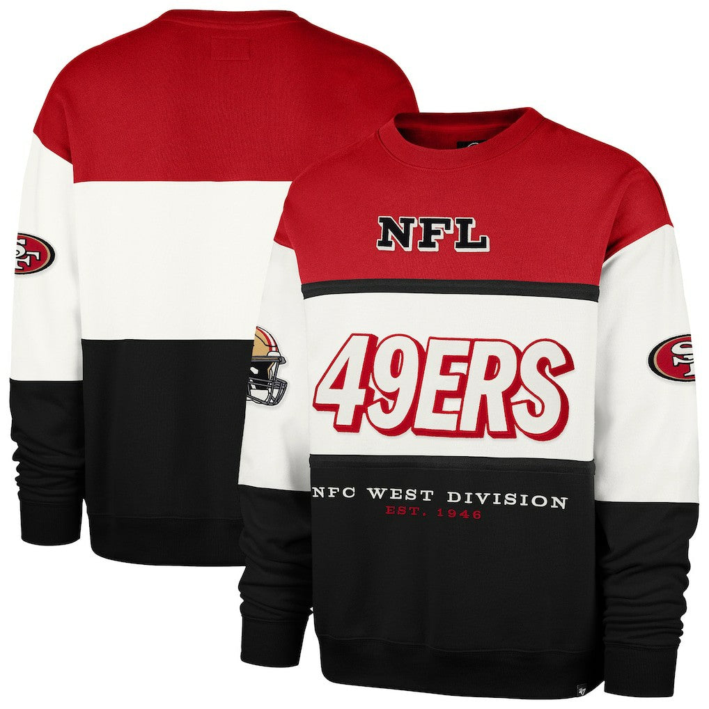 San Francisco 49ers '47 Breeze Maximalist Sweatshirt Scarlet/Black - 47 brand