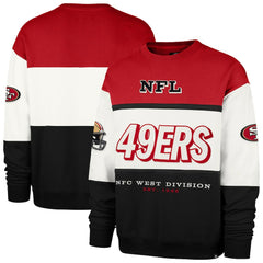 San Francisco 49ers '47 Breeze Maximalist Sweatshirt Scarlet/Black - 47 brand