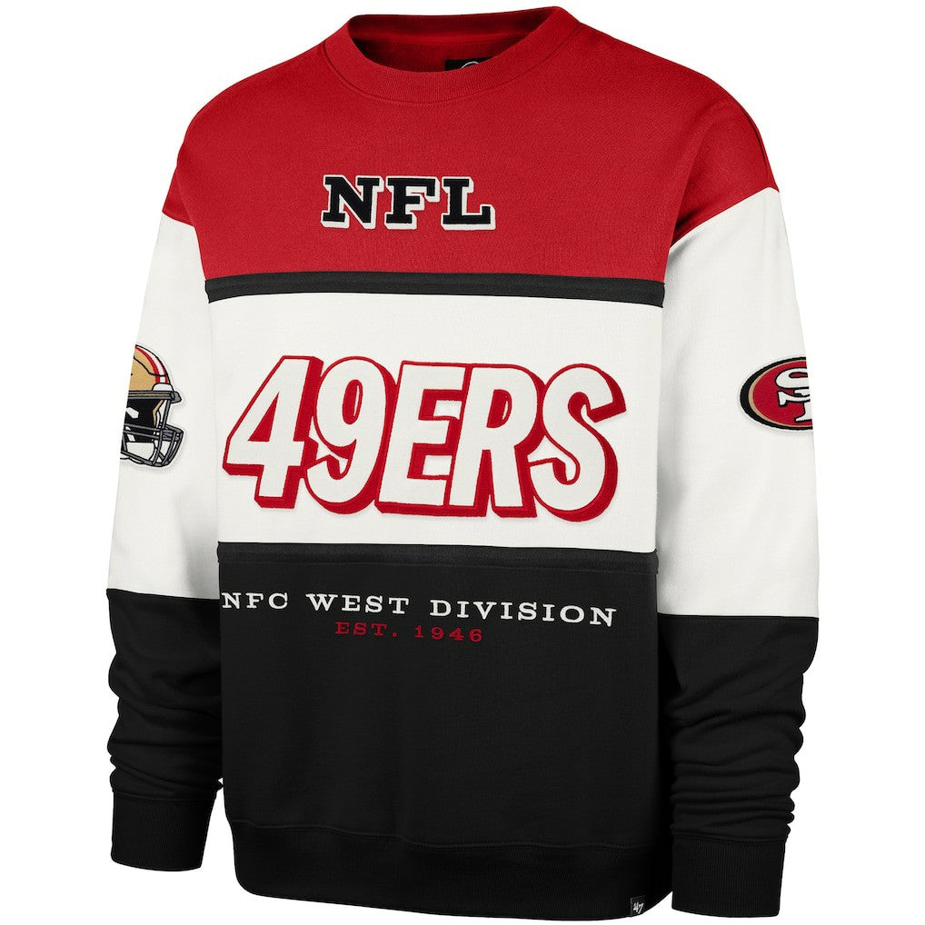 San Francisco 49ers '47 Breeze Maximalist Sweatshirt Scarlet/Black - 47 brand